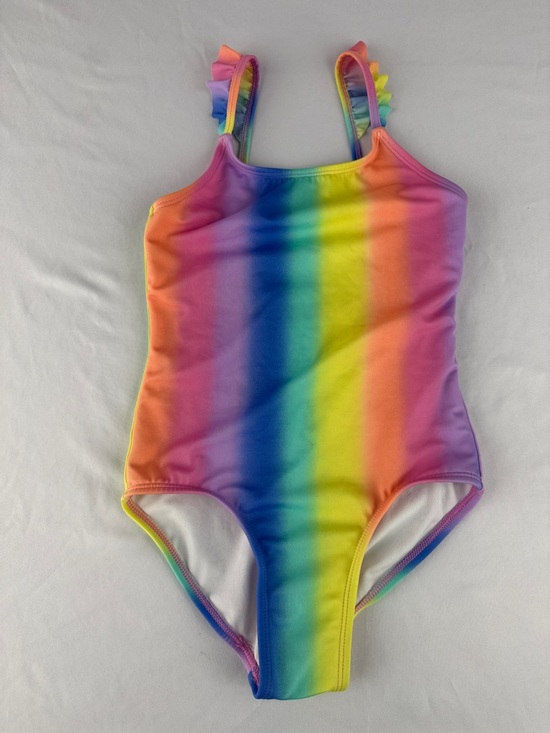 Cat & Jack Other - Cat & Jack Rainbow Ombre Ruffle Strap One-Piece Swimsuit
